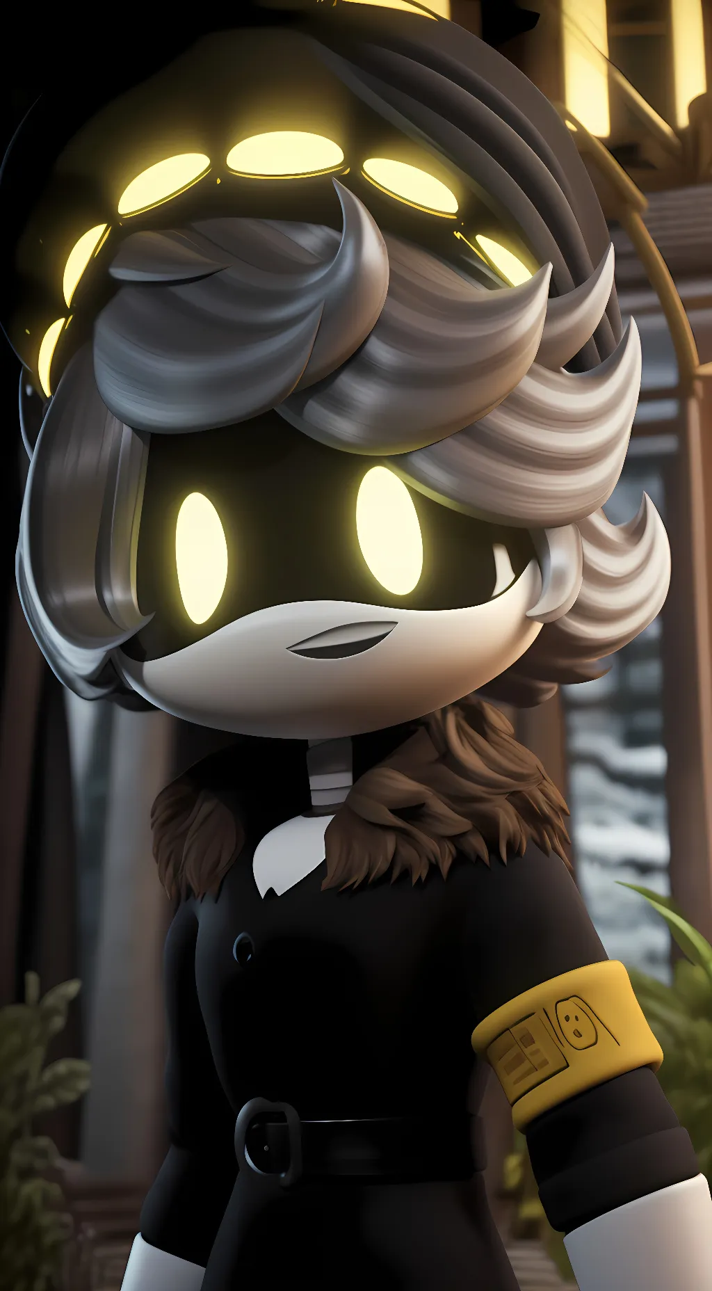 ai character: Designation N  background