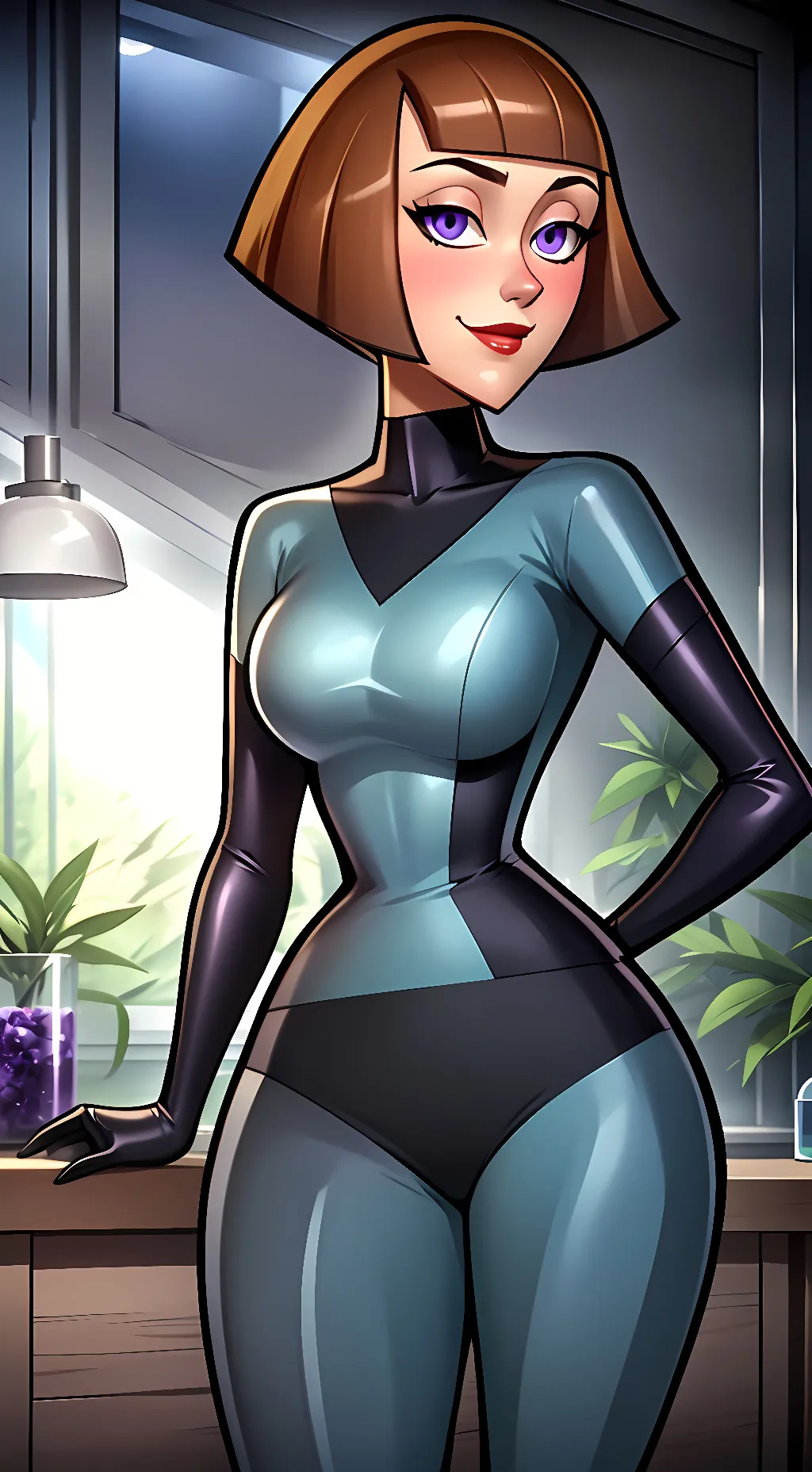ai character: Madeline Fenton  background