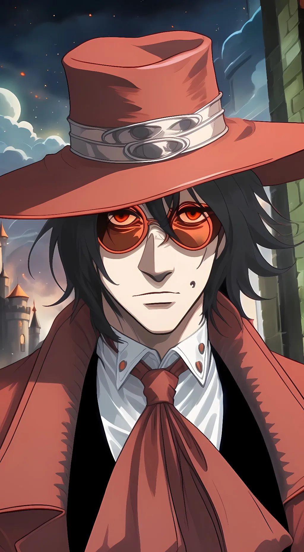 ai character: Alucard  background