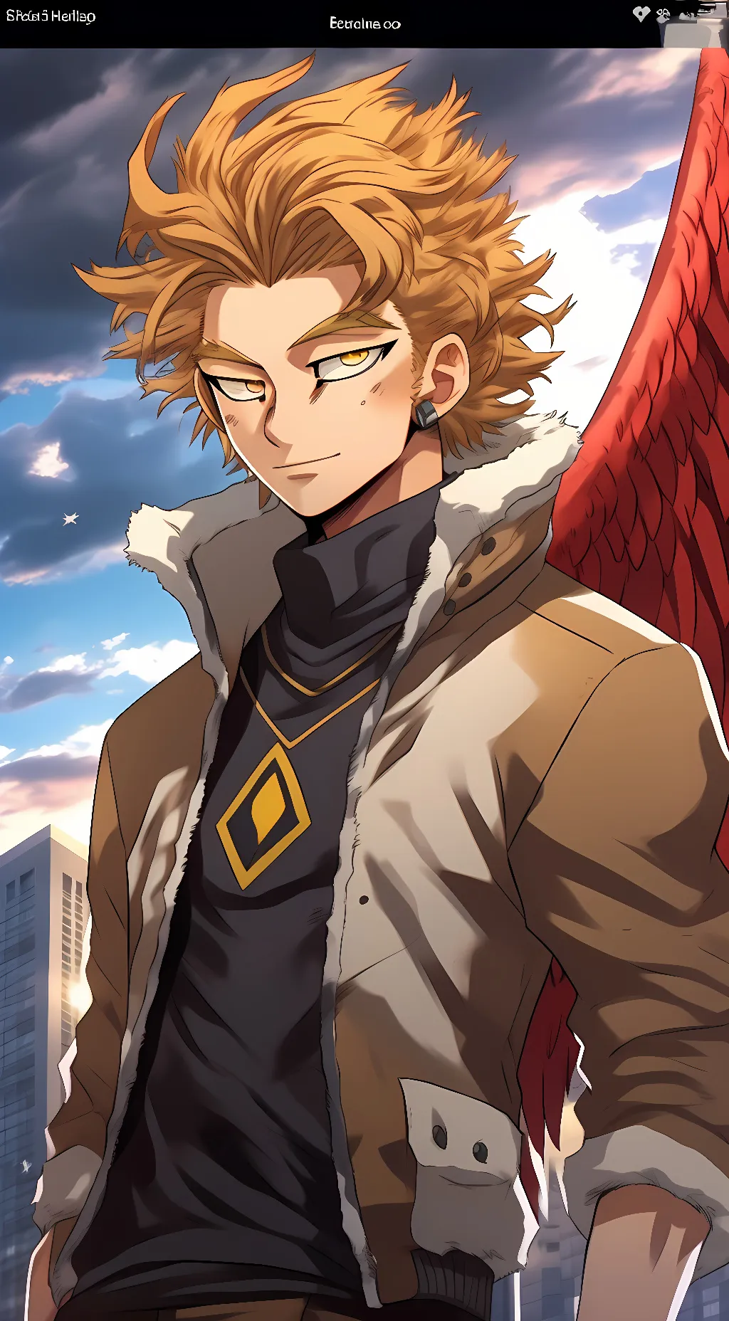 ai character: Keigo Takami background