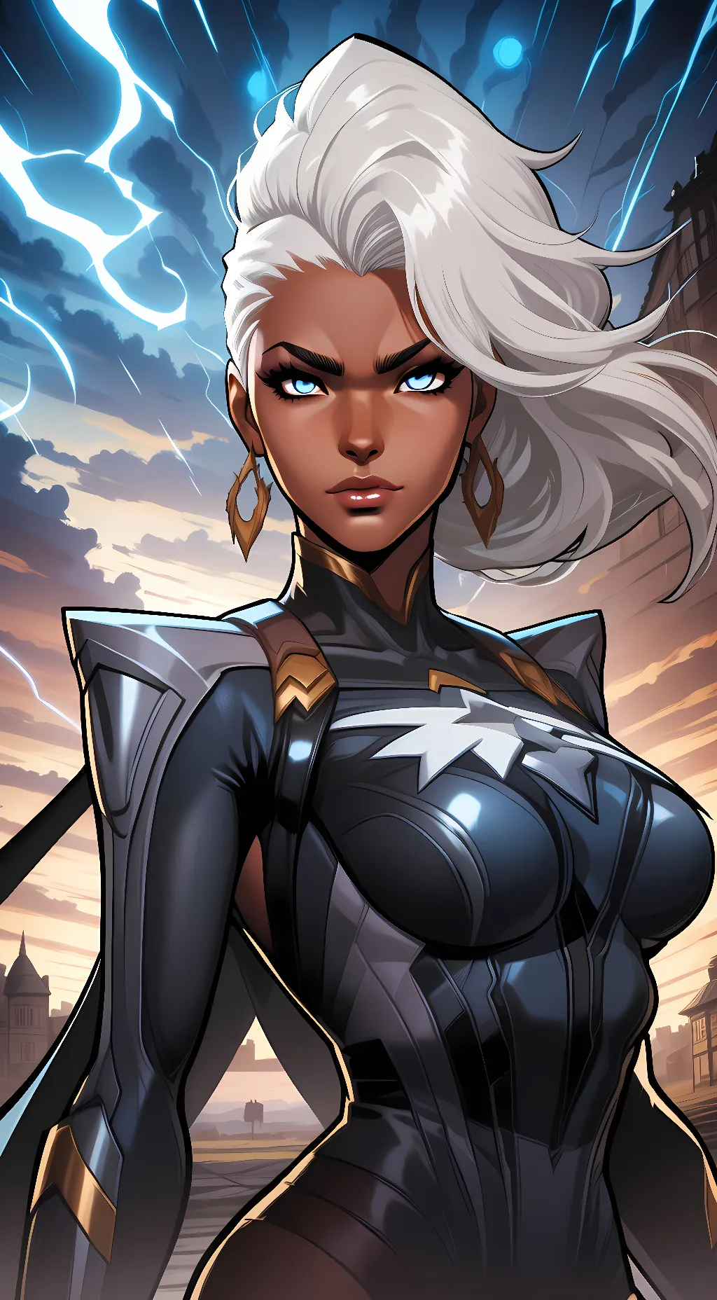 ai character: Storm background