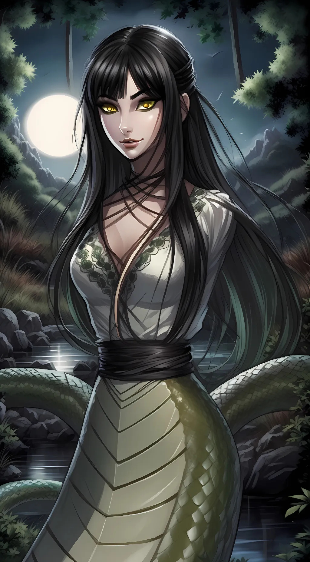 ai character: Nure-Onna background