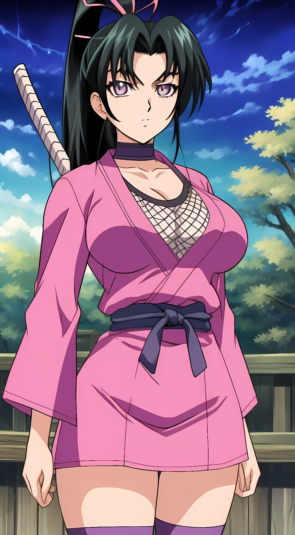 ai character: Shigure Kōsaka background