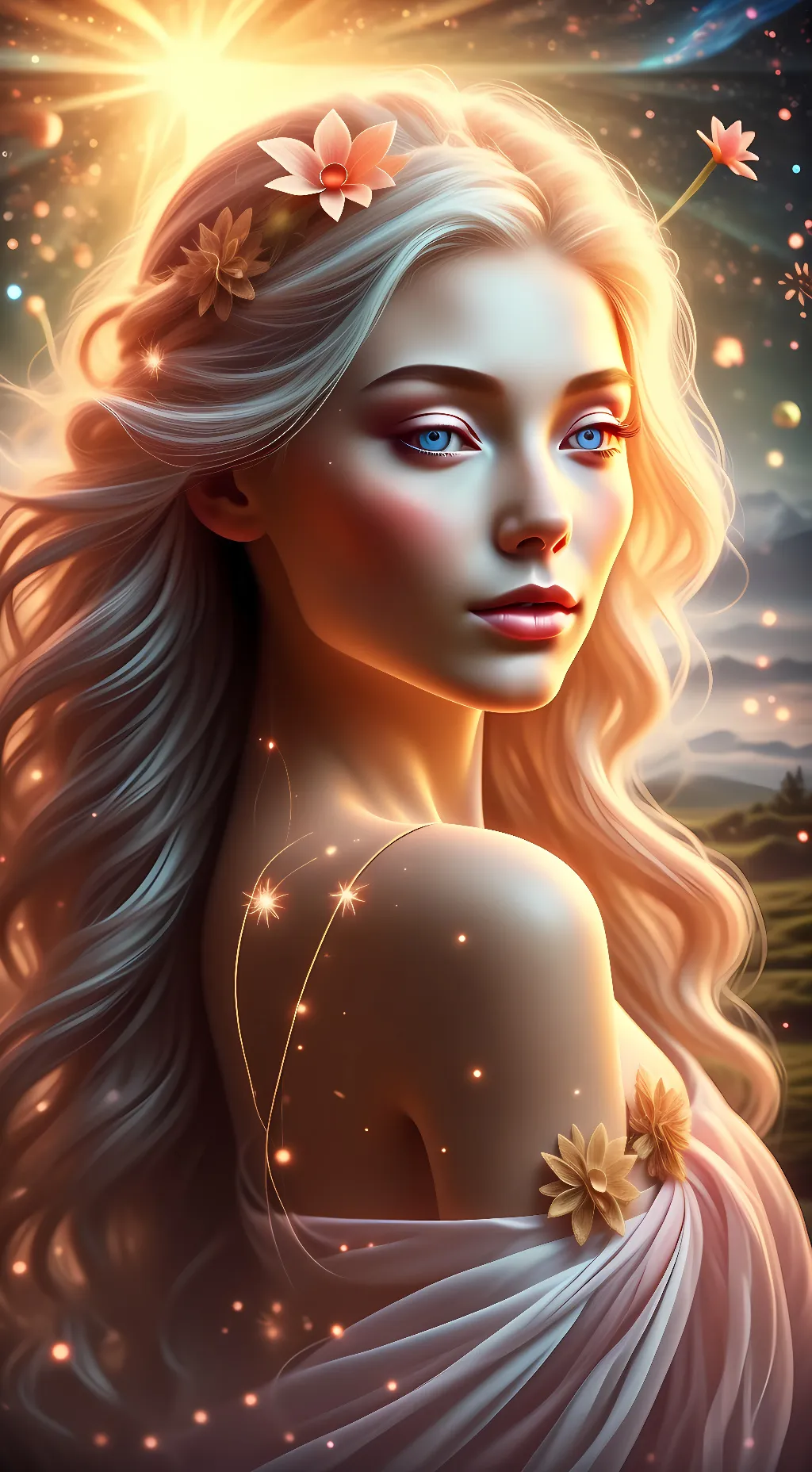 ai character: Solstice  background