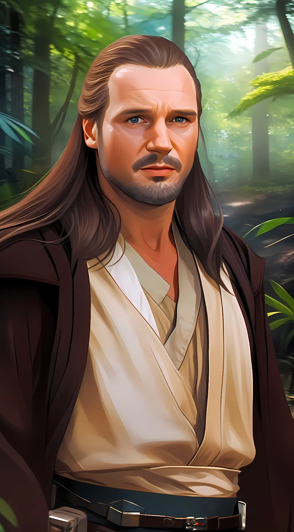 ai character: Qui-gon  background