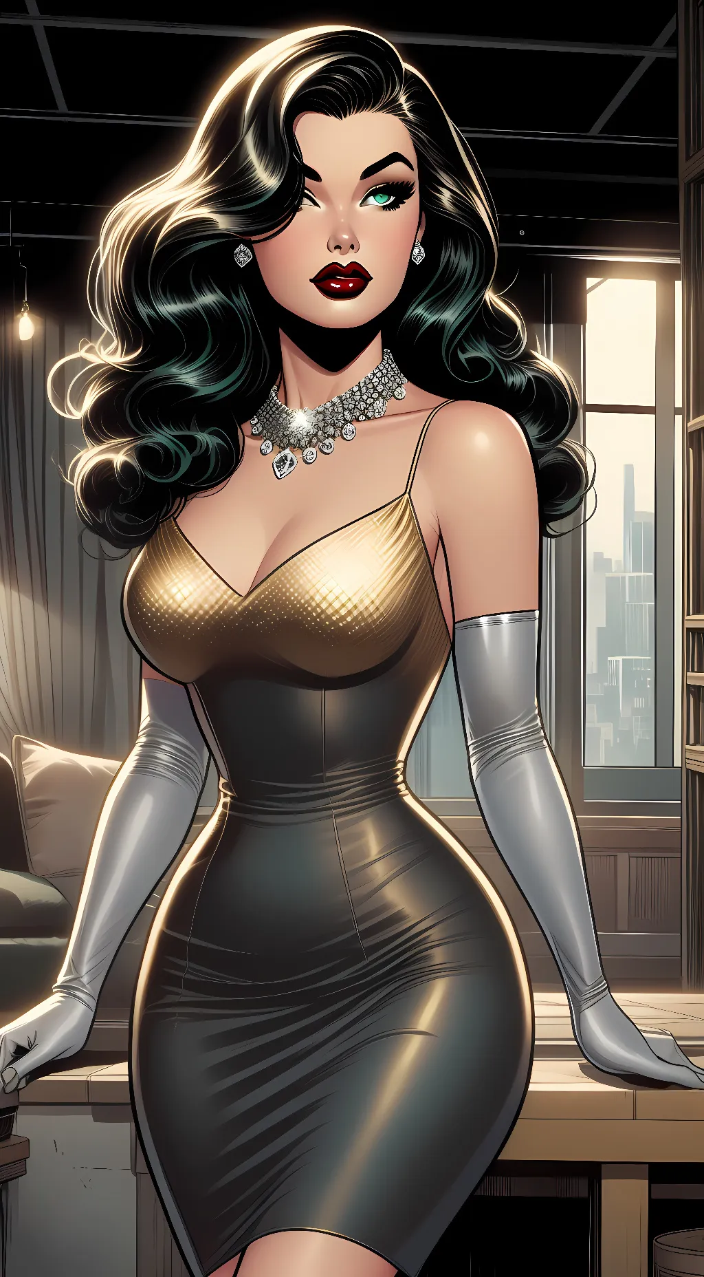 ai character: Grace West background