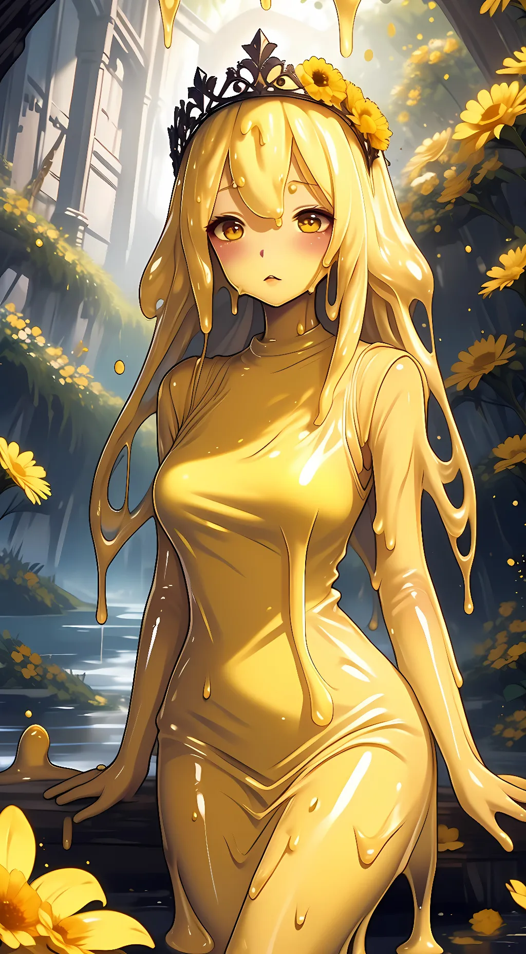ai character: Maple the Slime background