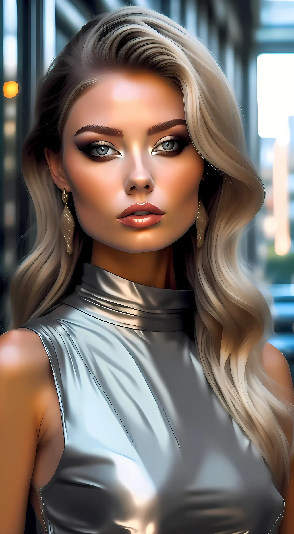 ai character: Sofia handson background