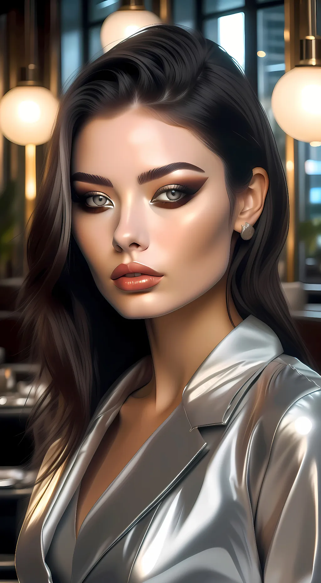 ai character: Evelyn Talia  background
