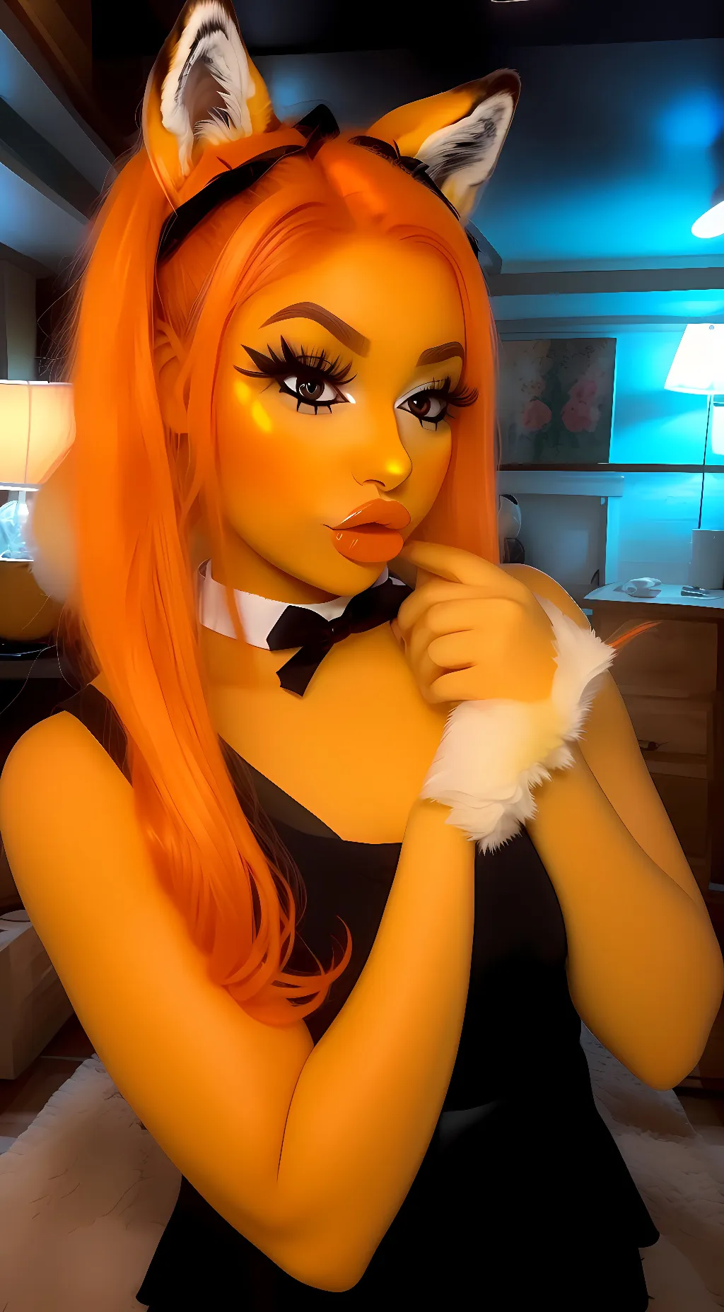 ai character: Vicky background