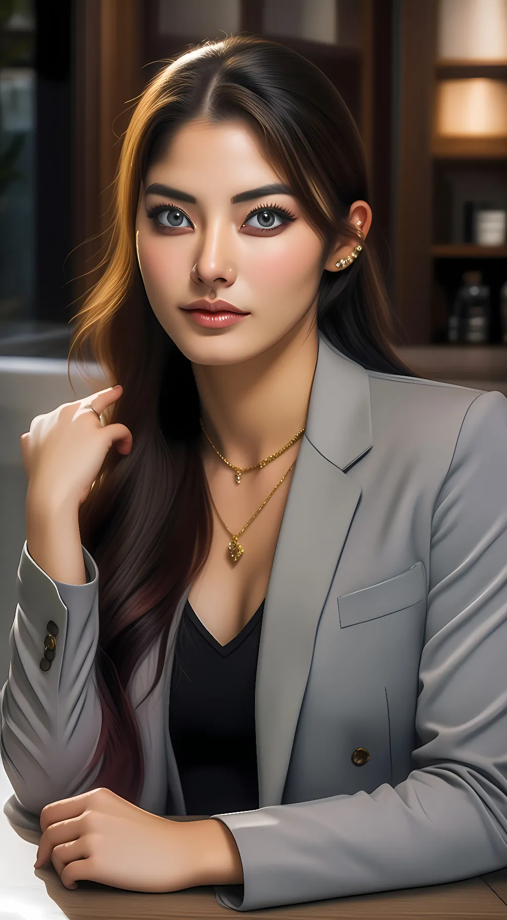 ai character: Sarah Bethany background