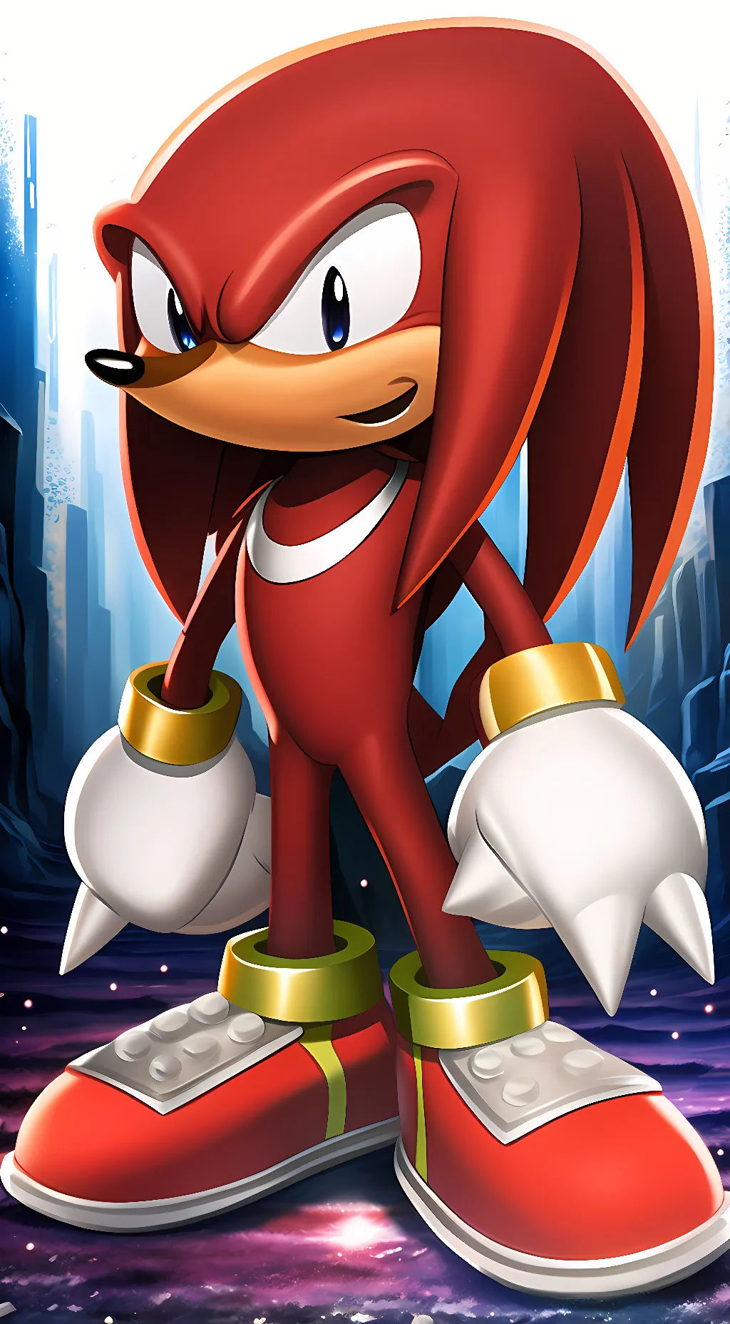 ai character: Knuckles  background