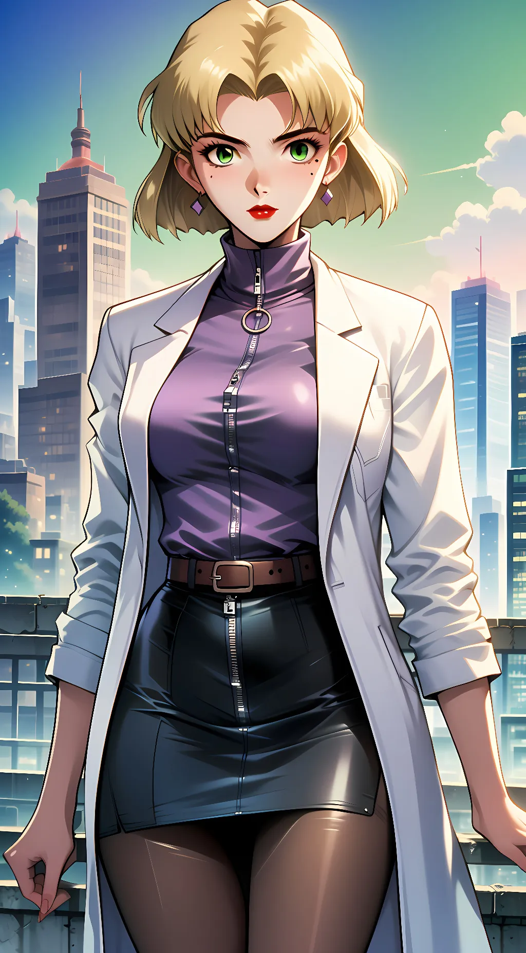ai character: Ritsuko Akagi background