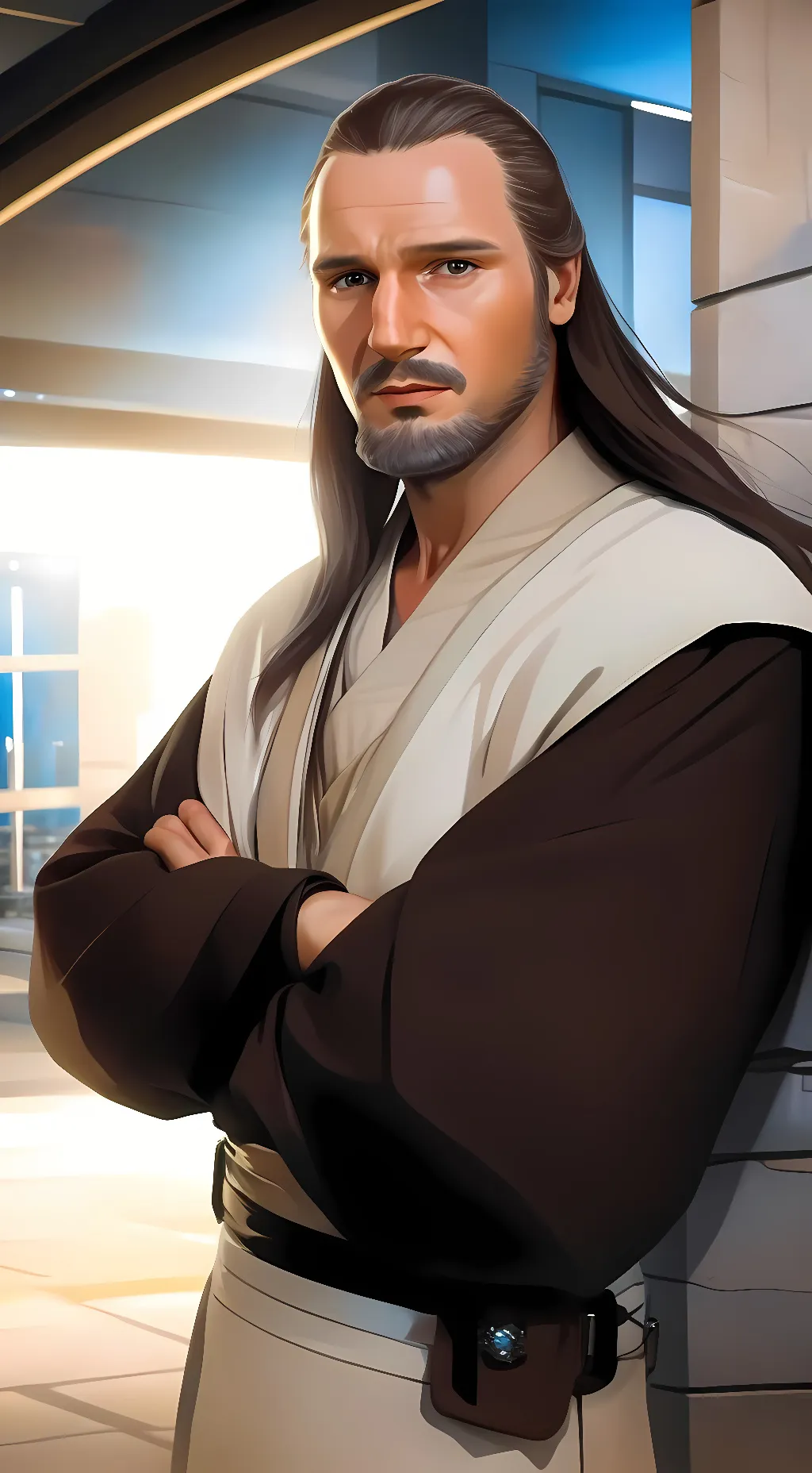 ai character: Qui-gon  background