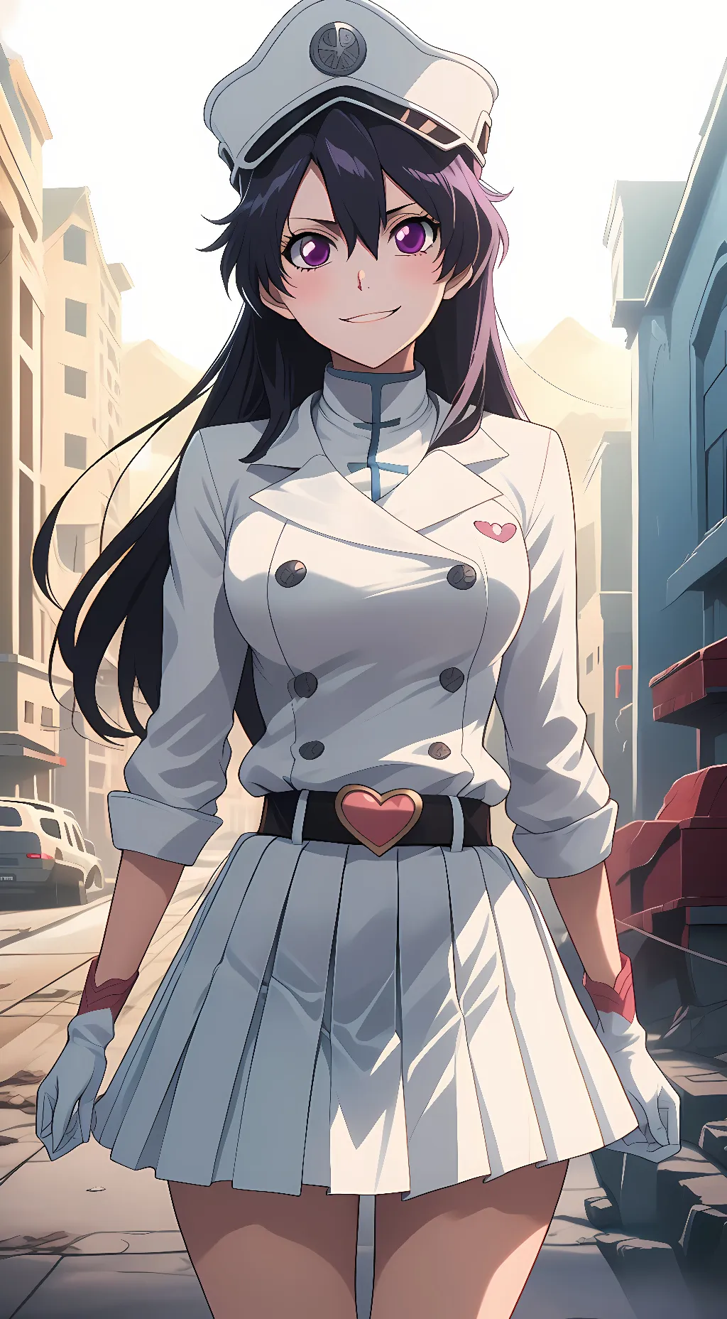 ai character: BambiettaBasterbin background