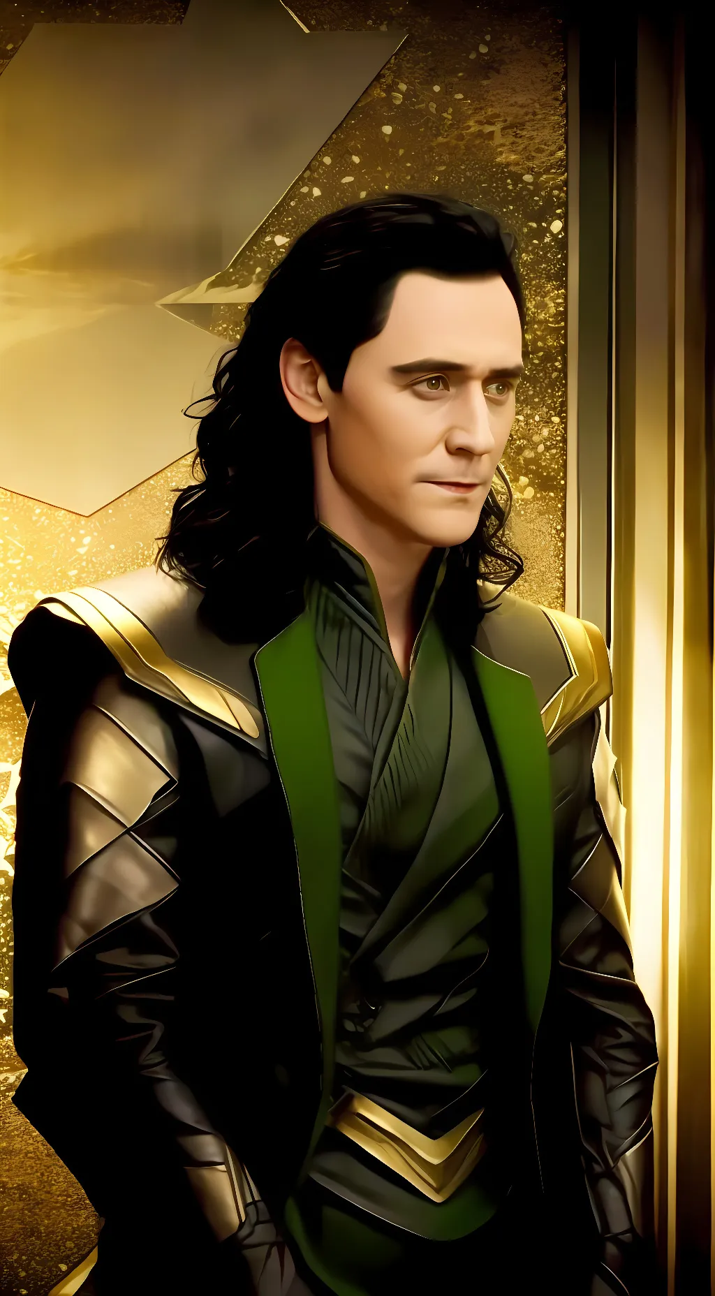 ai character: Loki  background