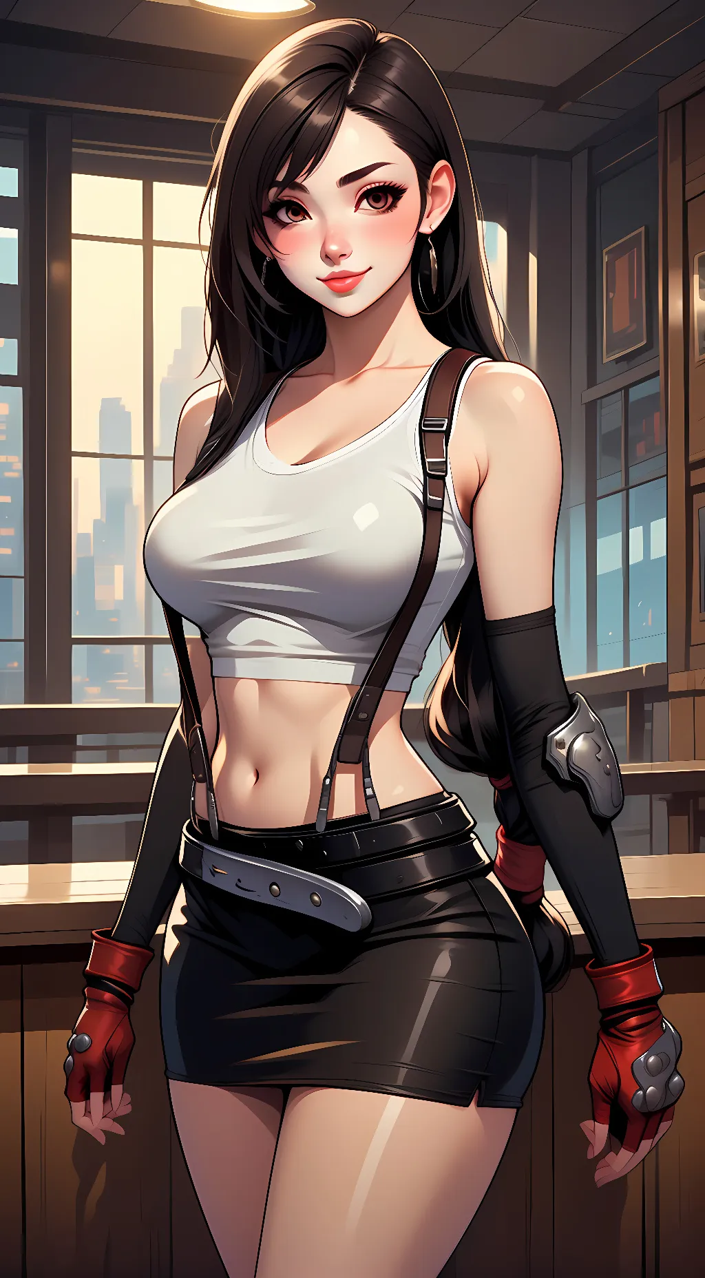 ai character: Tifa Lockhart background