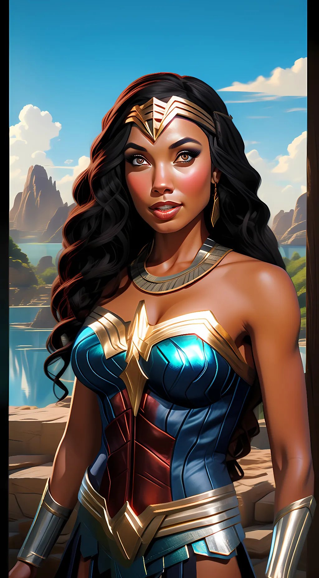 ai character: Lady Nubia background