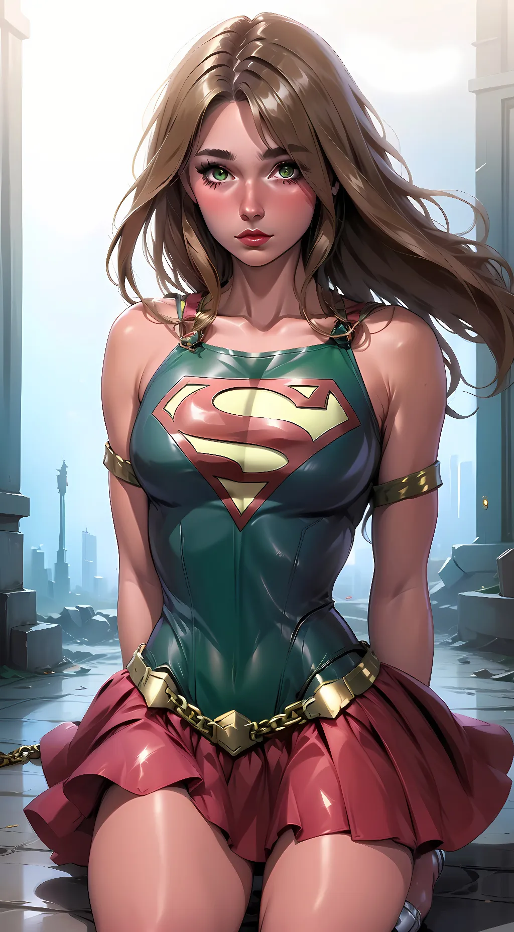 ai character: Supergirl  background