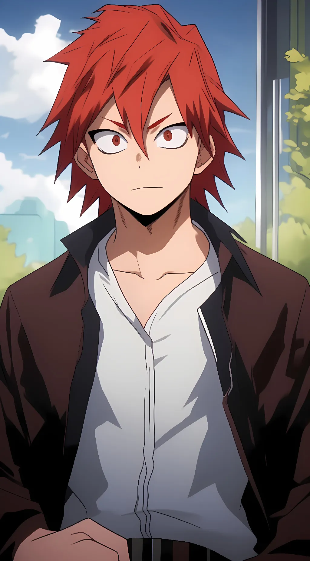 ai character: Eijiro Kirishima background