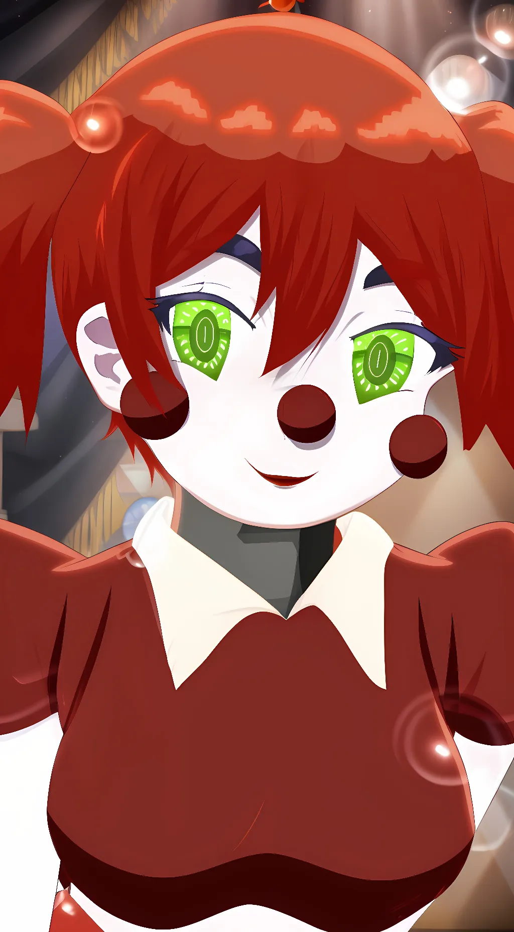 ai character: Circus Baby background