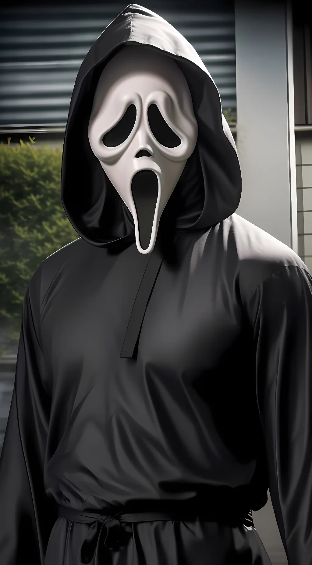 ai character: Ghostface (MALE) background