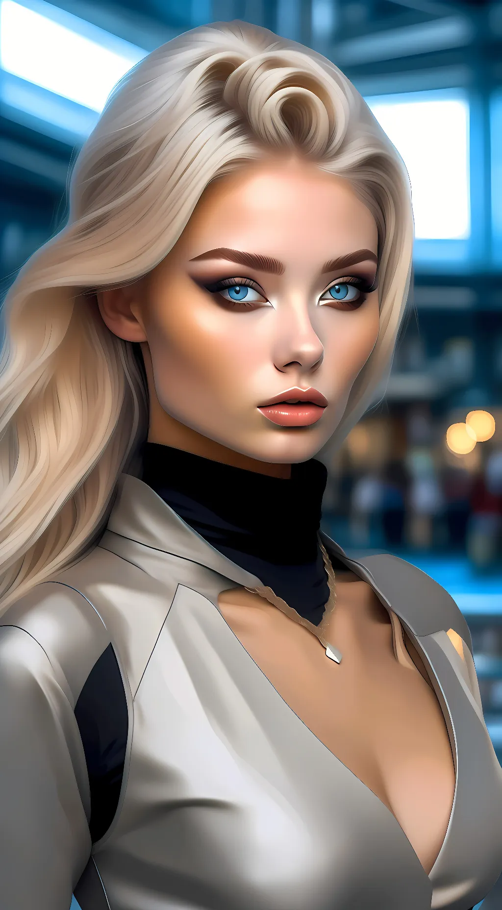 ai character: Selena Rutgers  background