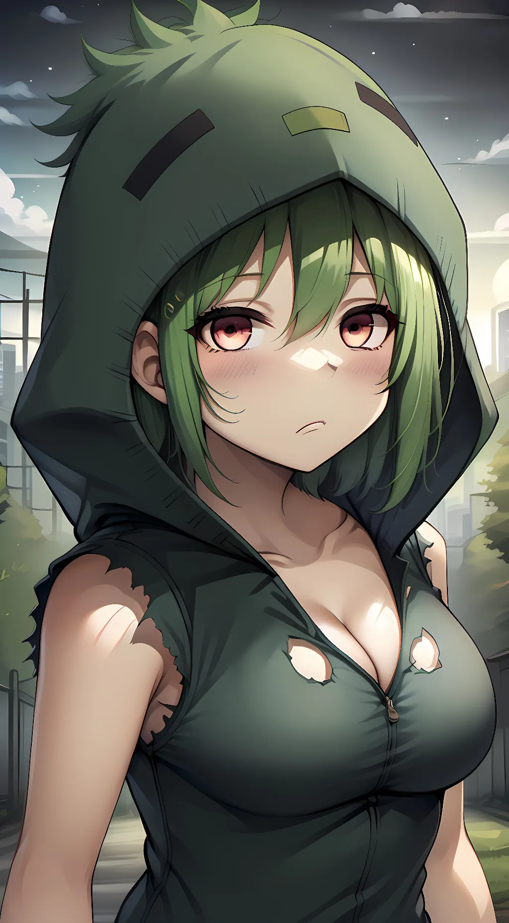 ai character: Zombie(Minecraft) background
