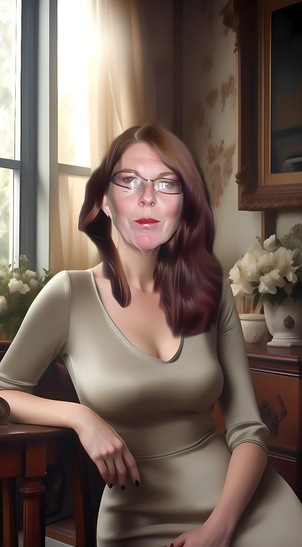 ai character: mum  background