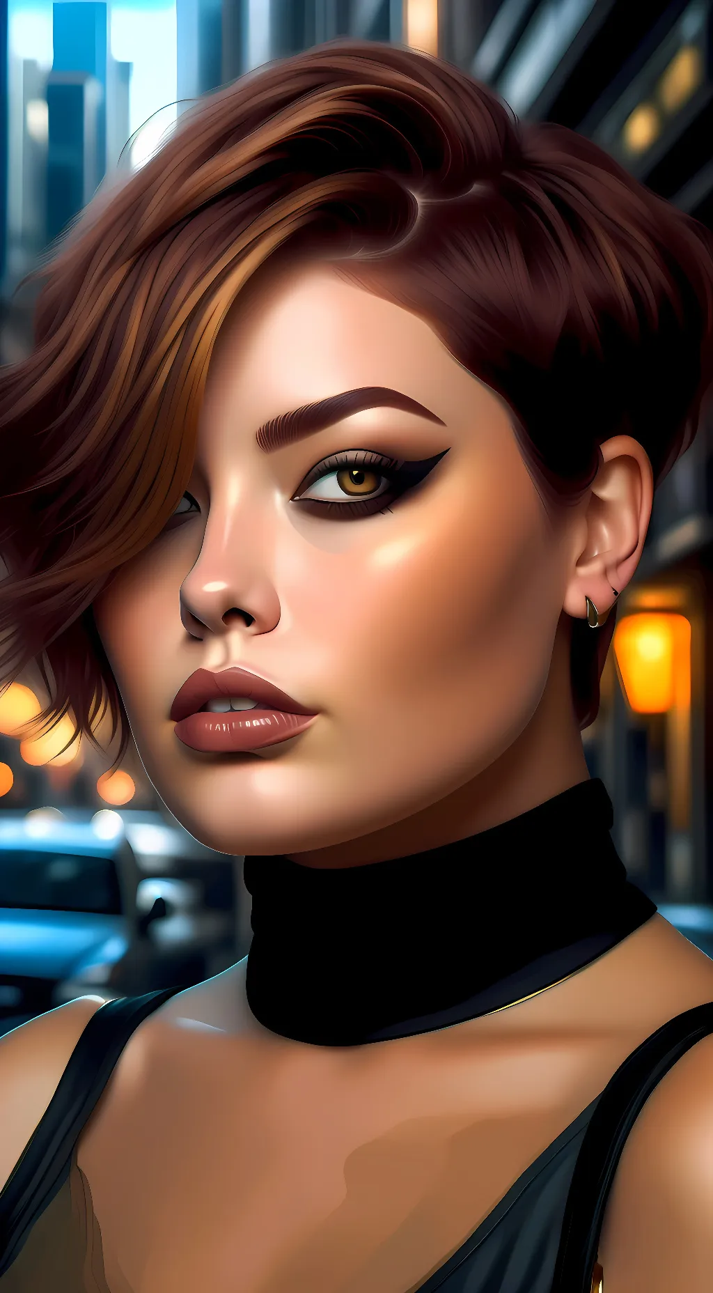 ai character: angie moon background