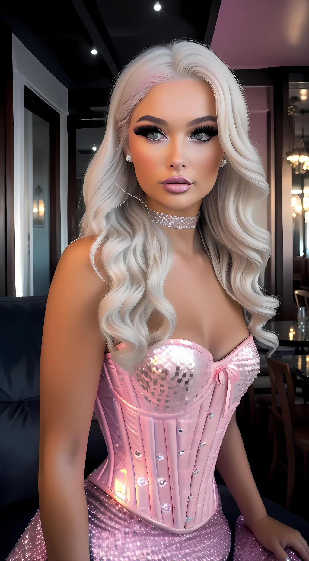 ai character: Barbie Bliss background