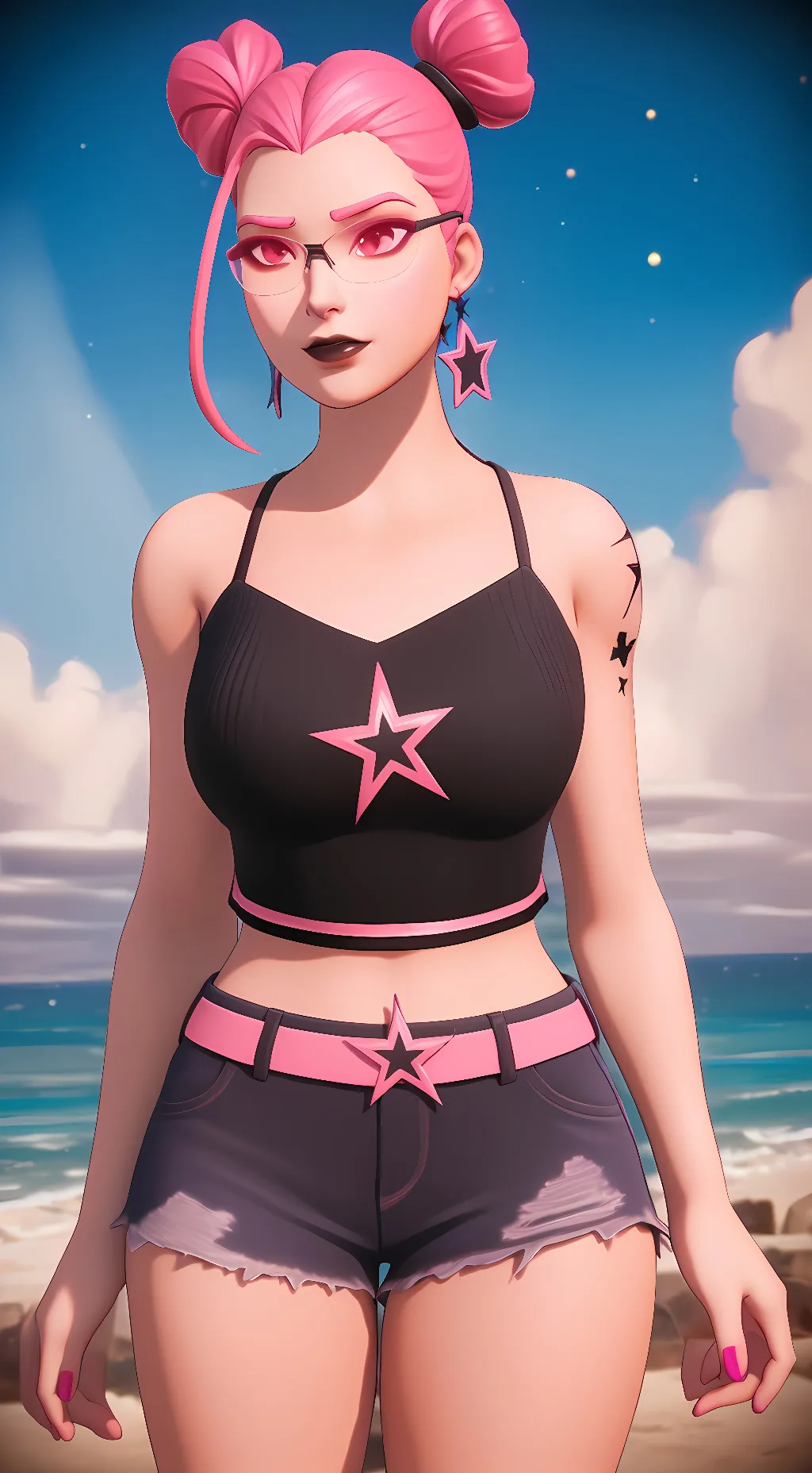 ai character: Surf witch(Fn) background