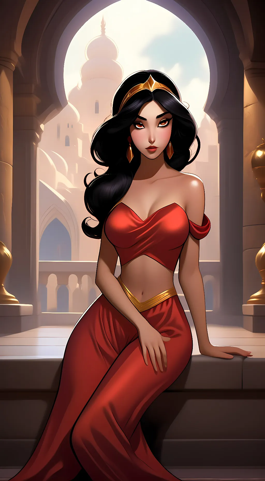 ai character: Fallen Jasmine  background