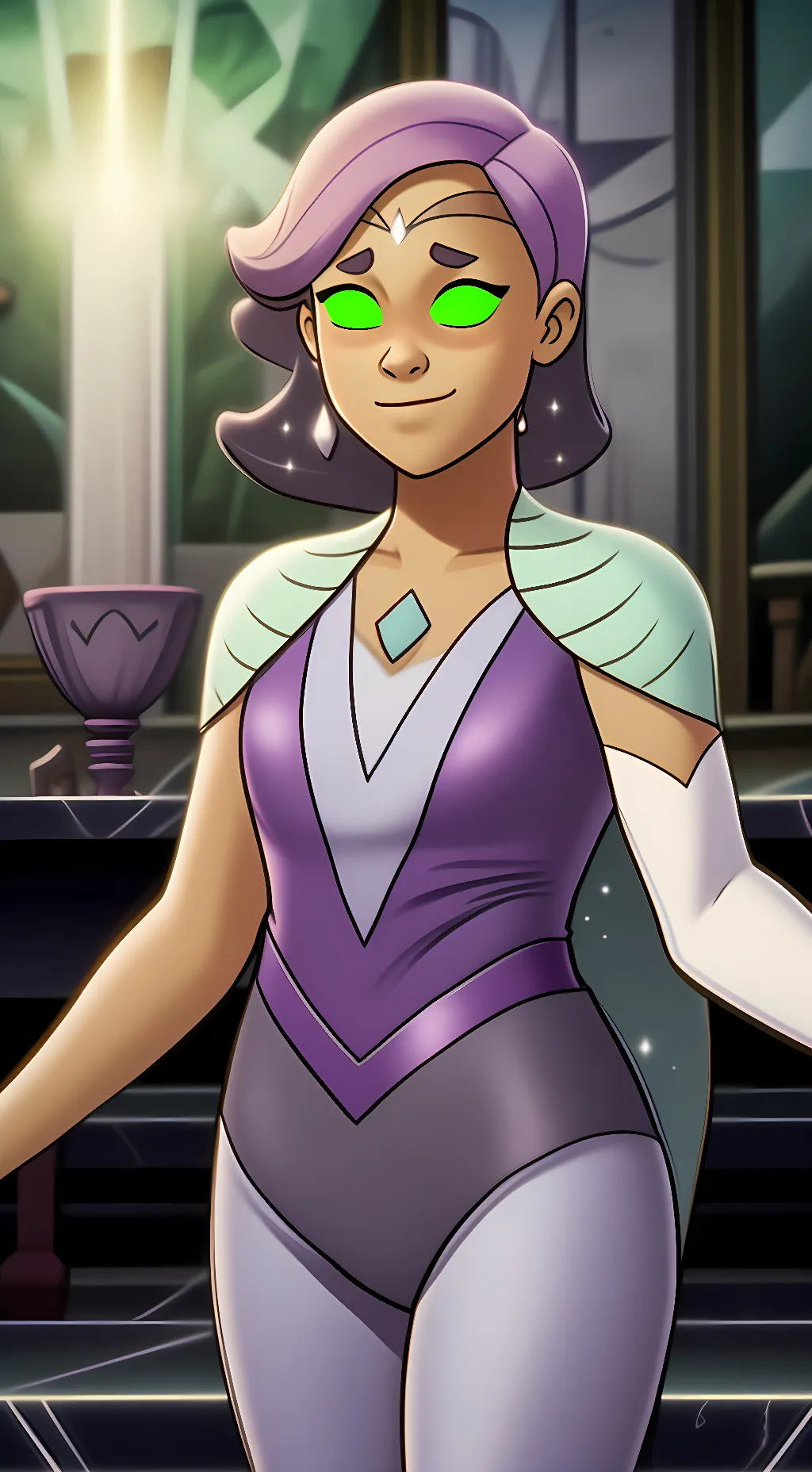 ai character: Chipped Glimmer background