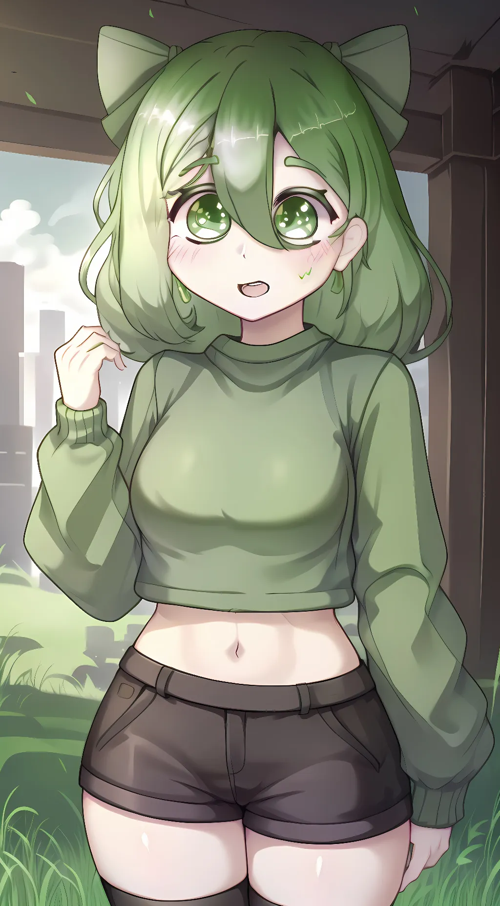 ai character: Slime(Minecraft) background