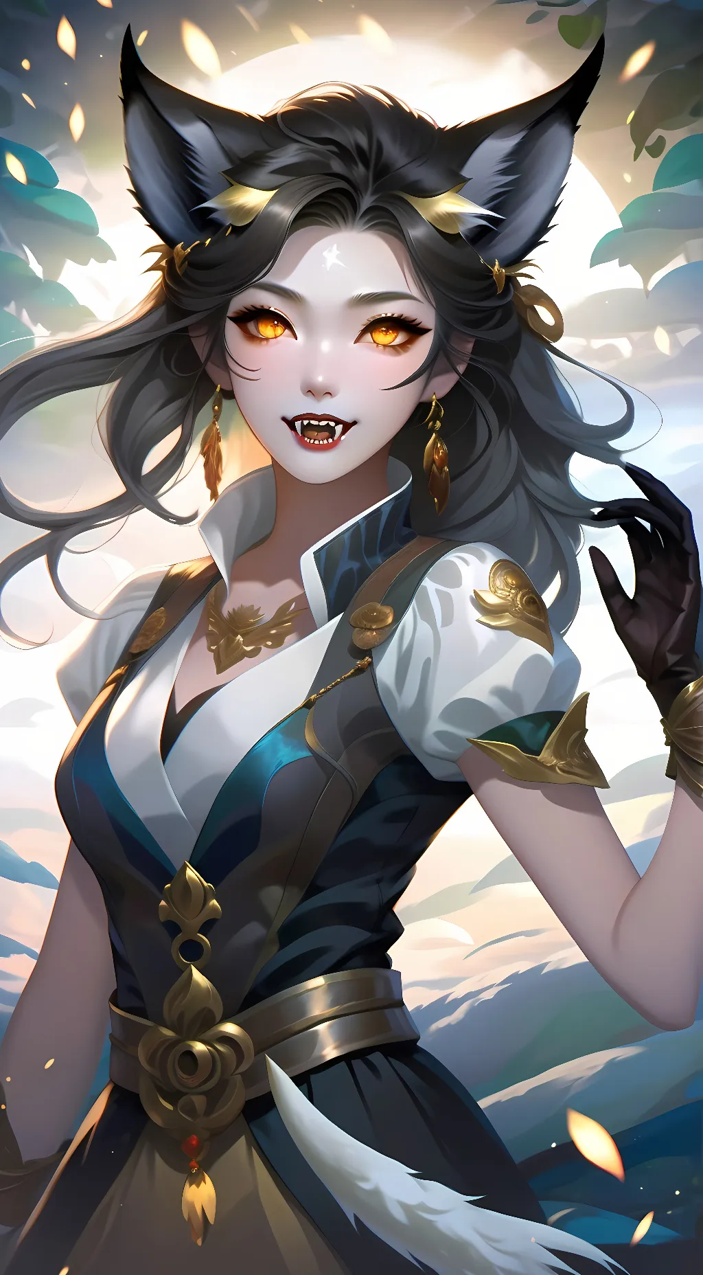 ai character: luna background
