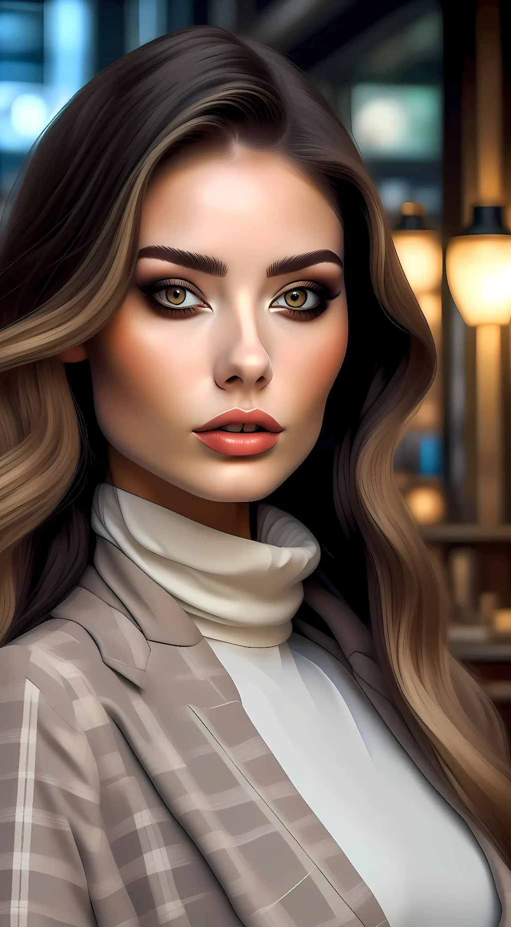 ai character: Lena Reno  background