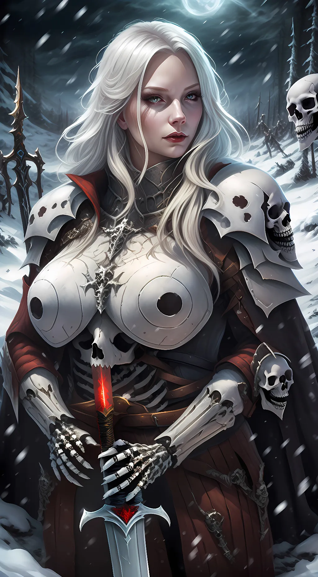 ai character: Necro Knight Zara  background