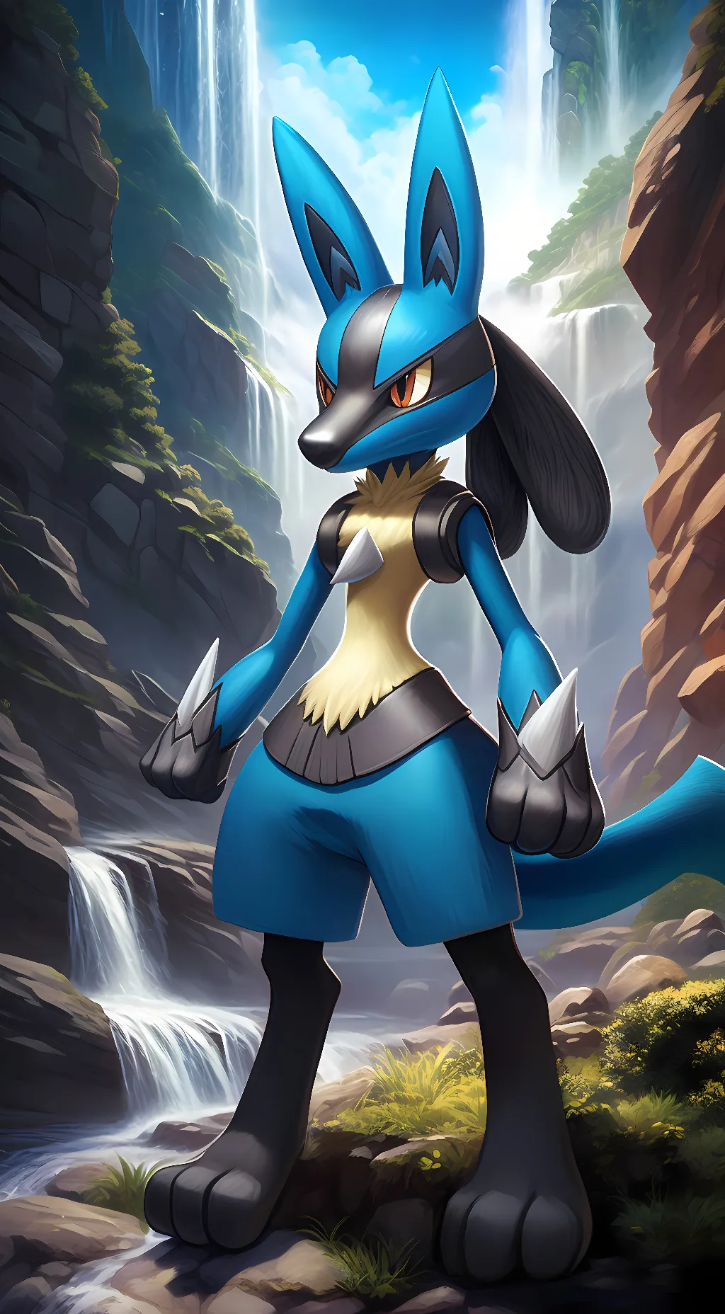 ai character: Lucario background