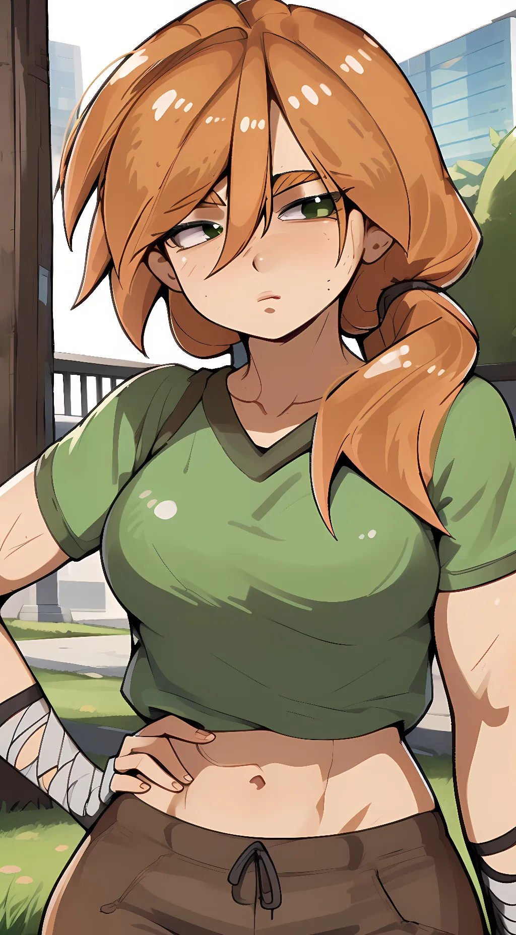 ai character: Alex (Minecraft) background