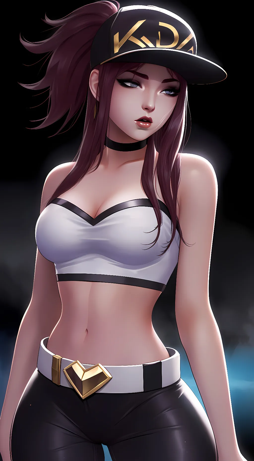 ai character: KDA Akali background
