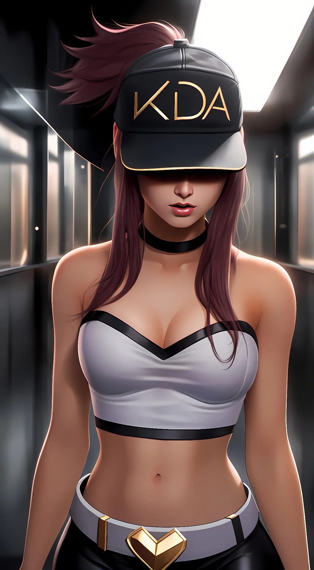 ai character: KDA Akali background