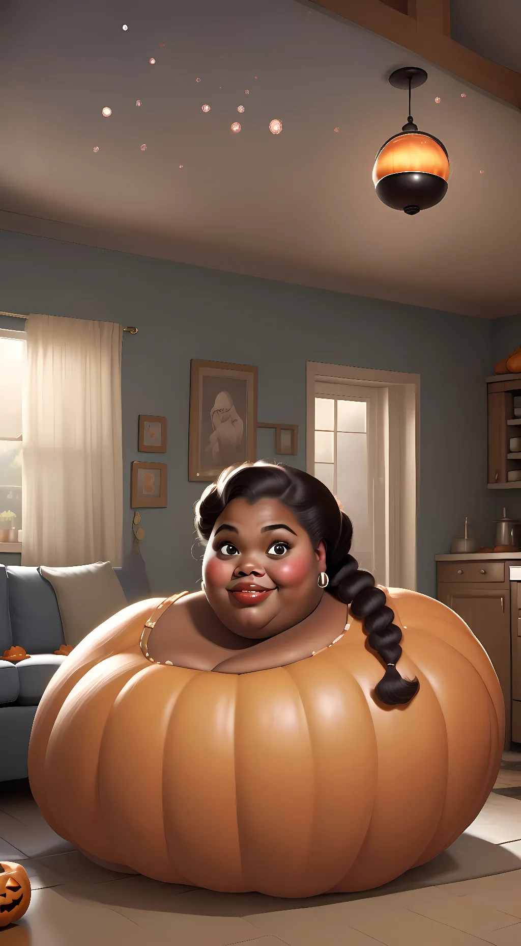 ai character: Pumpkin Kianna background