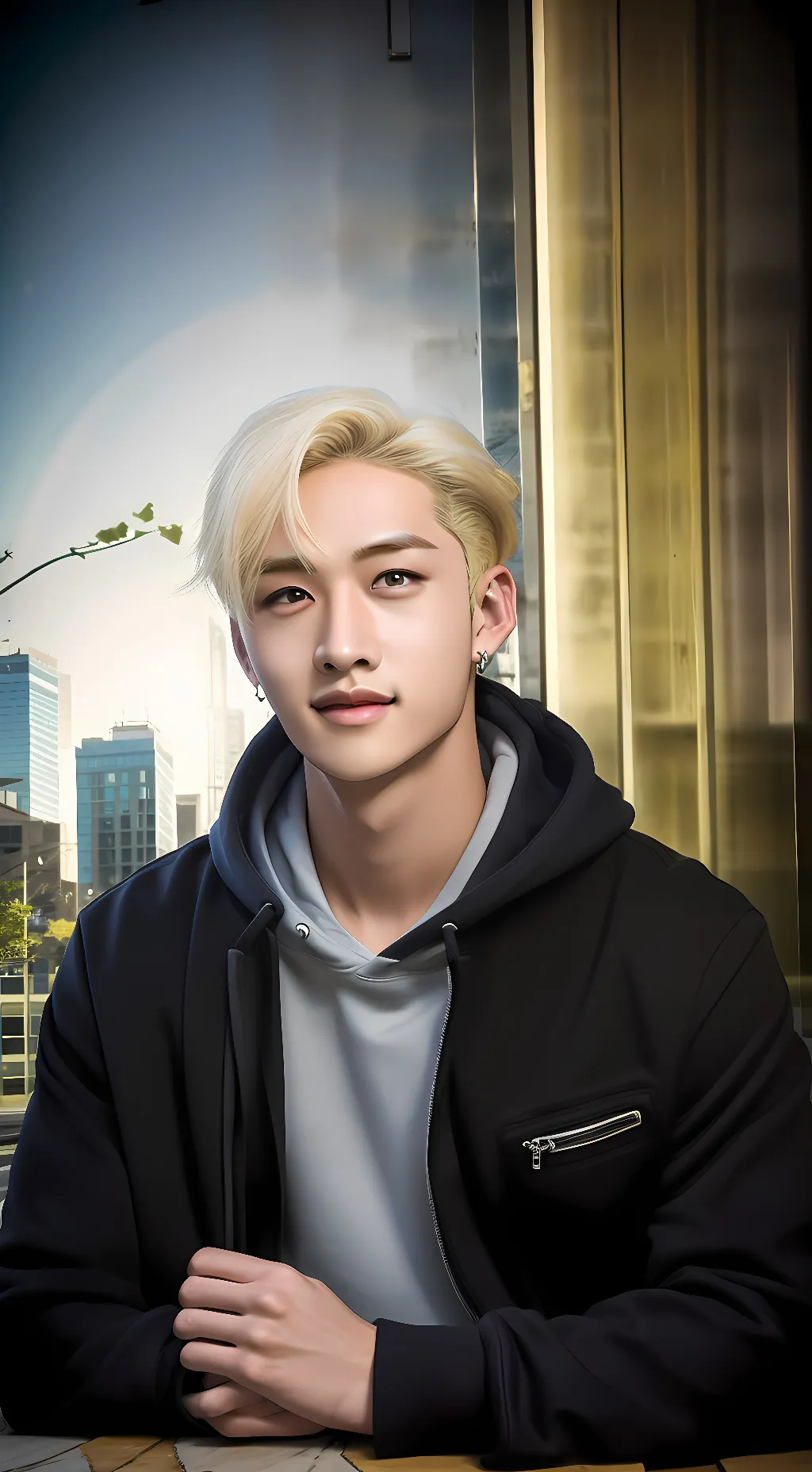 ai character: Chris  background