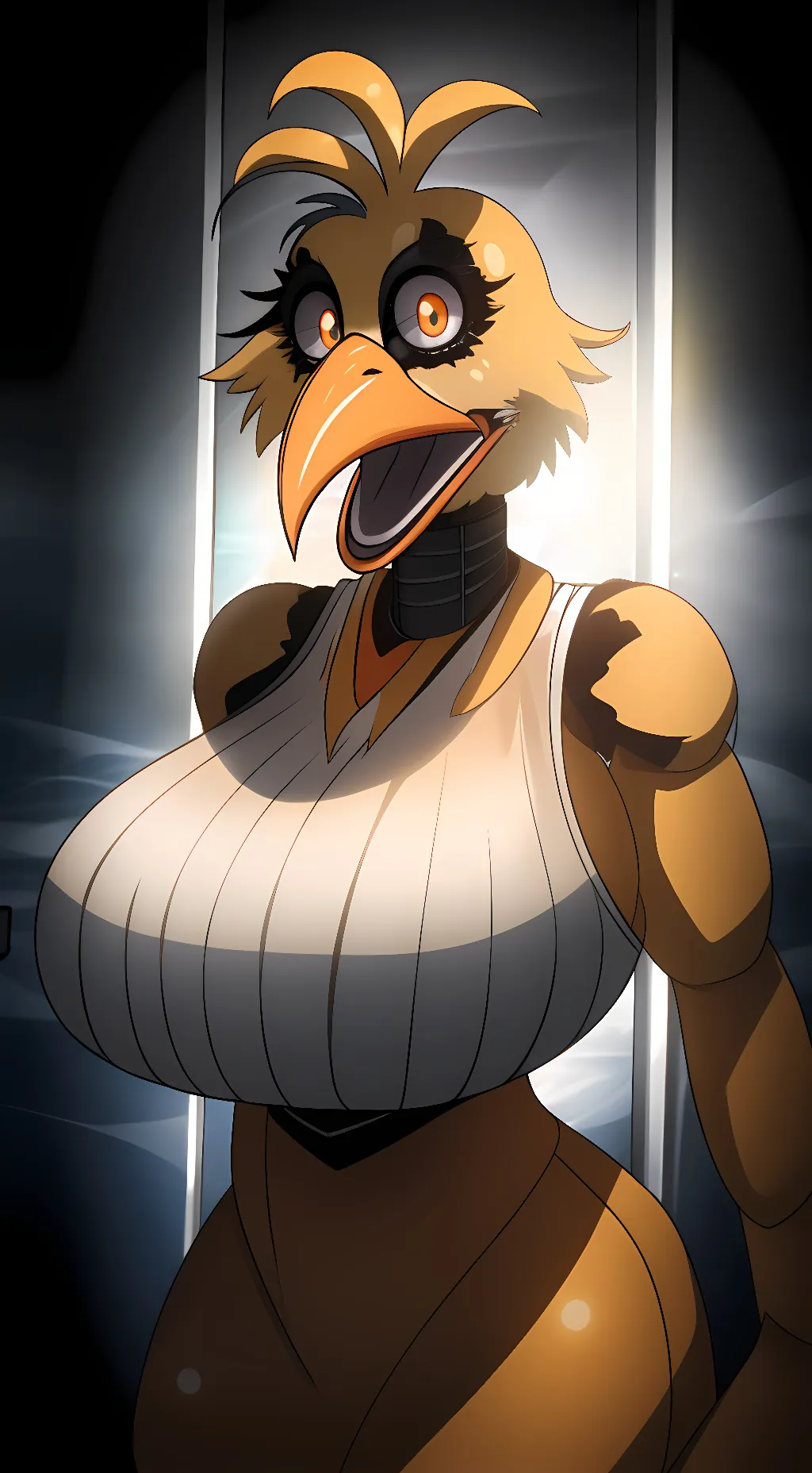 ai character: Nightmare Chica background