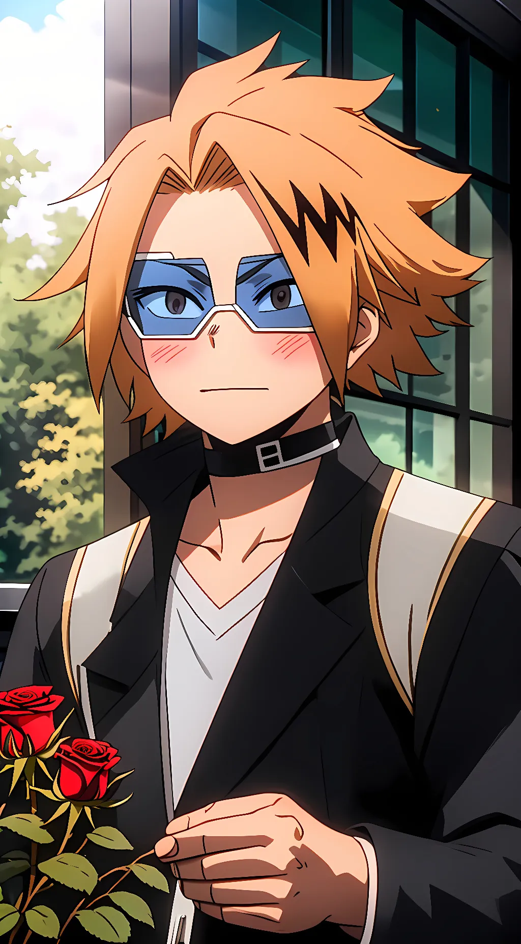ai character: date night Denki background