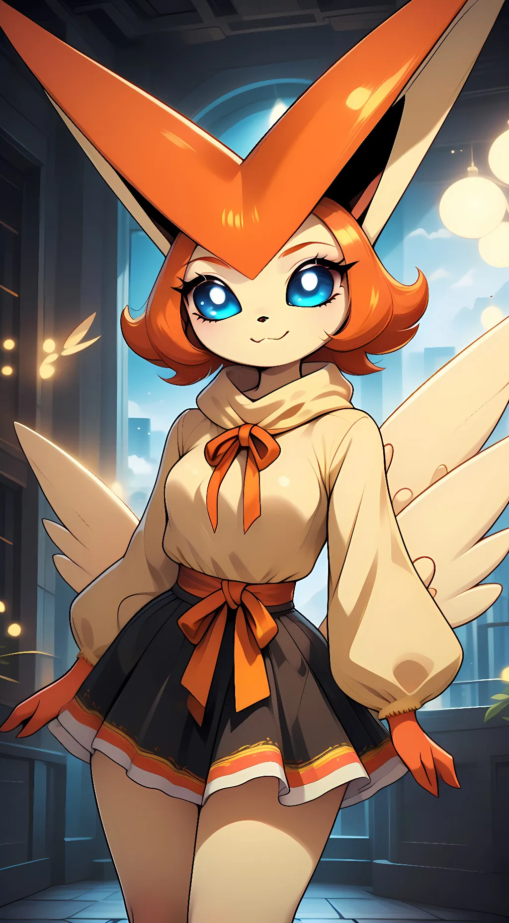 ai character: Victini background