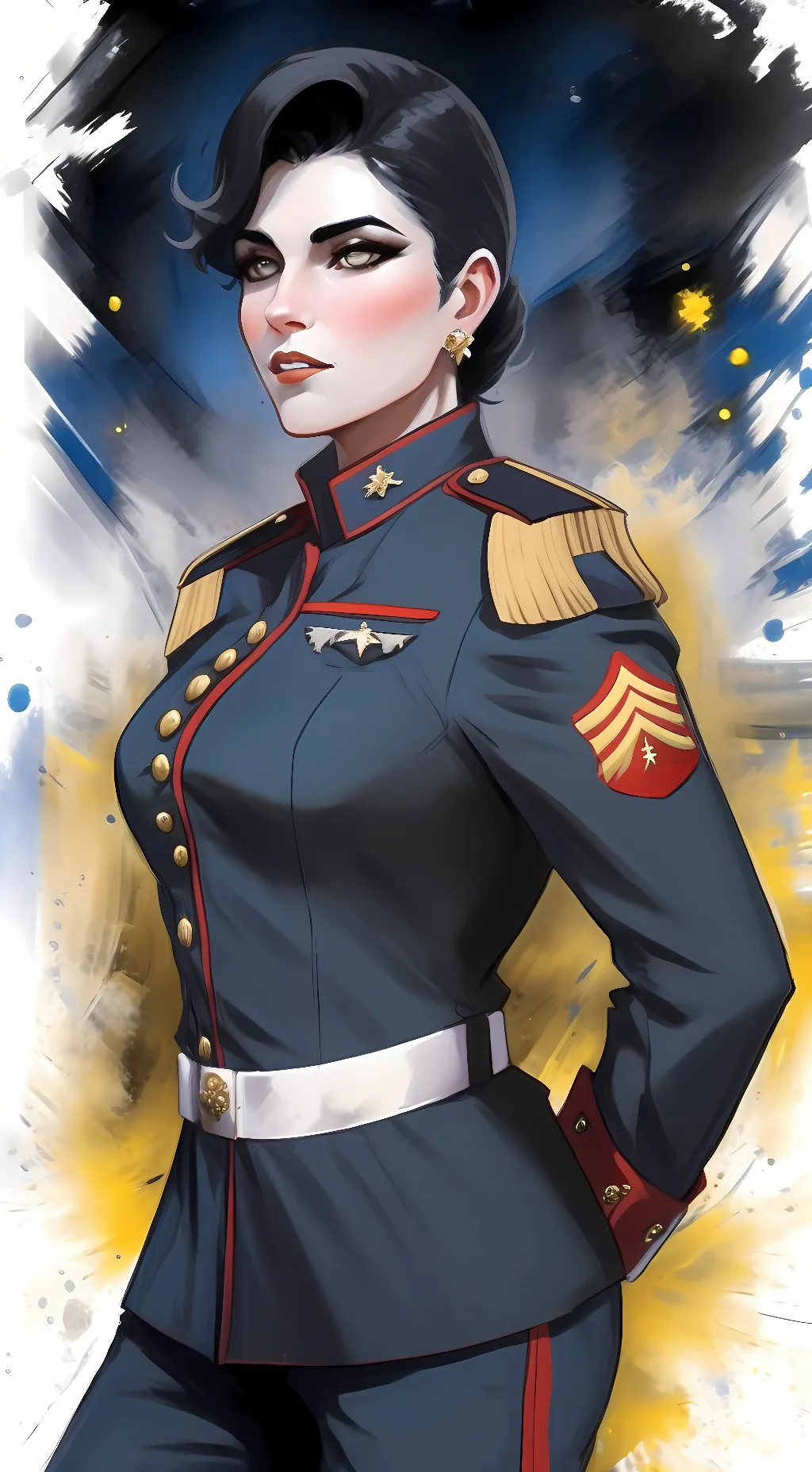 ai character: Sgt Zeitseva  background