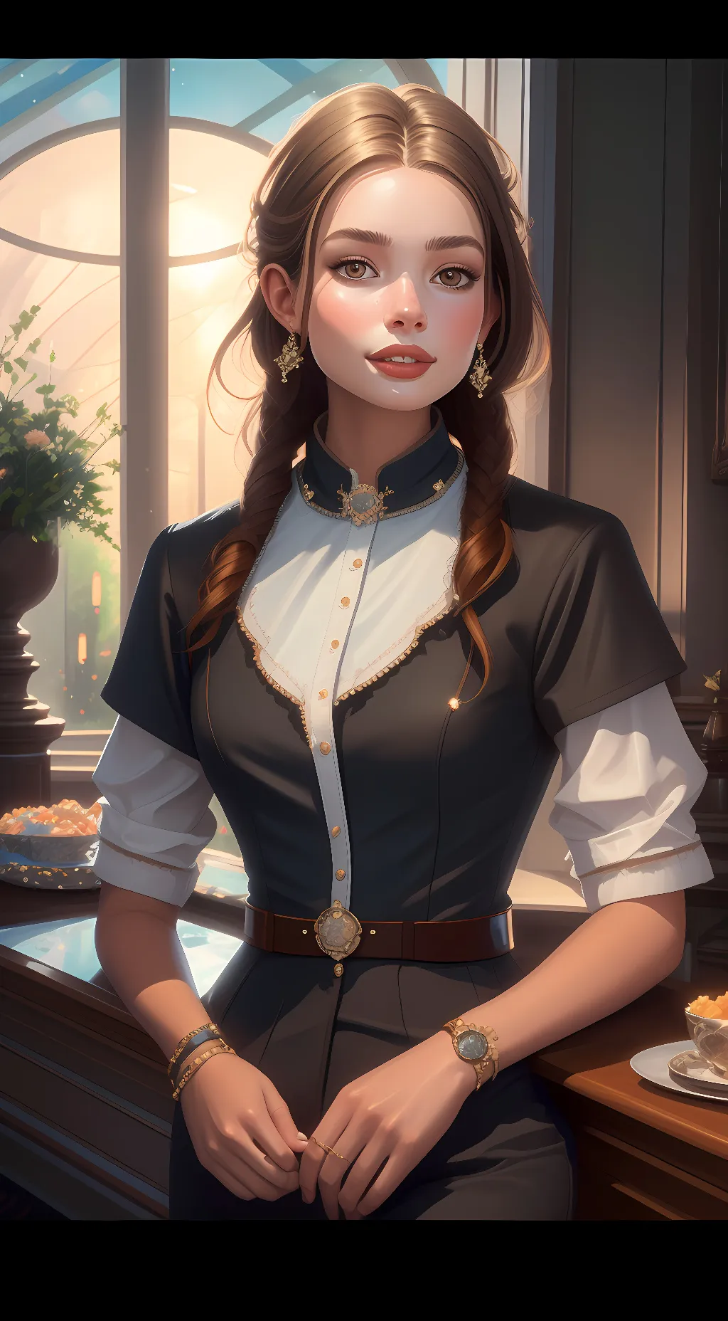 ai character: makena v background