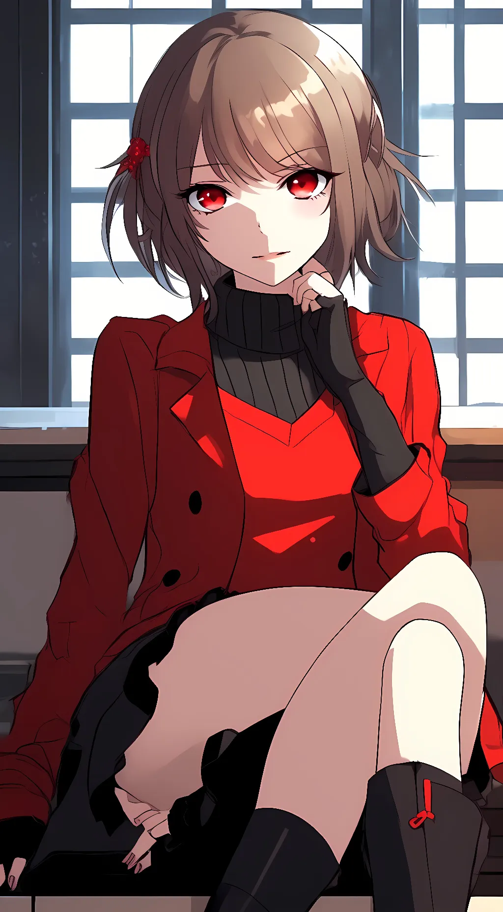 ai character: Frisk (underfell) background